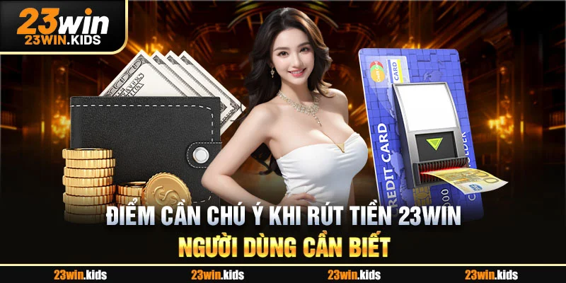 Điểm cần chú ý khi rút tiền 23WIN người dùng cần biết
