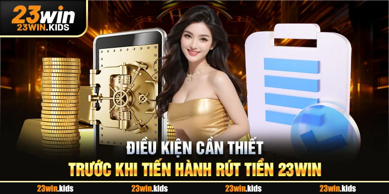 Điều kiện cần thiết trước khi tiến hành rút tiền 23WIN