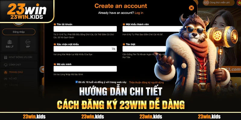 Hướng dẫn chi tiết cách đăng ký 23WIN dễ dàng